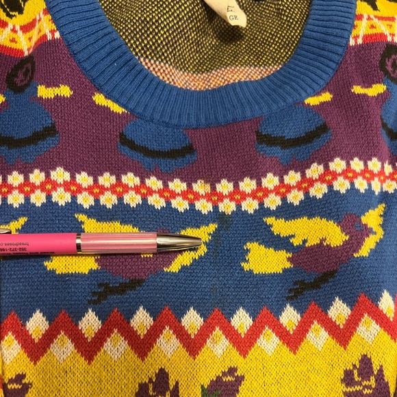 Betsey Johnson Vintage Archive Punk Label Reissue Knit Sweater Dress - Picture 8 of 9